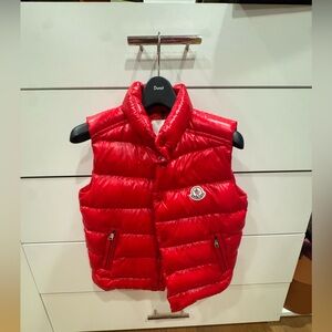 Moncler Vibrant Red Quilted Vest